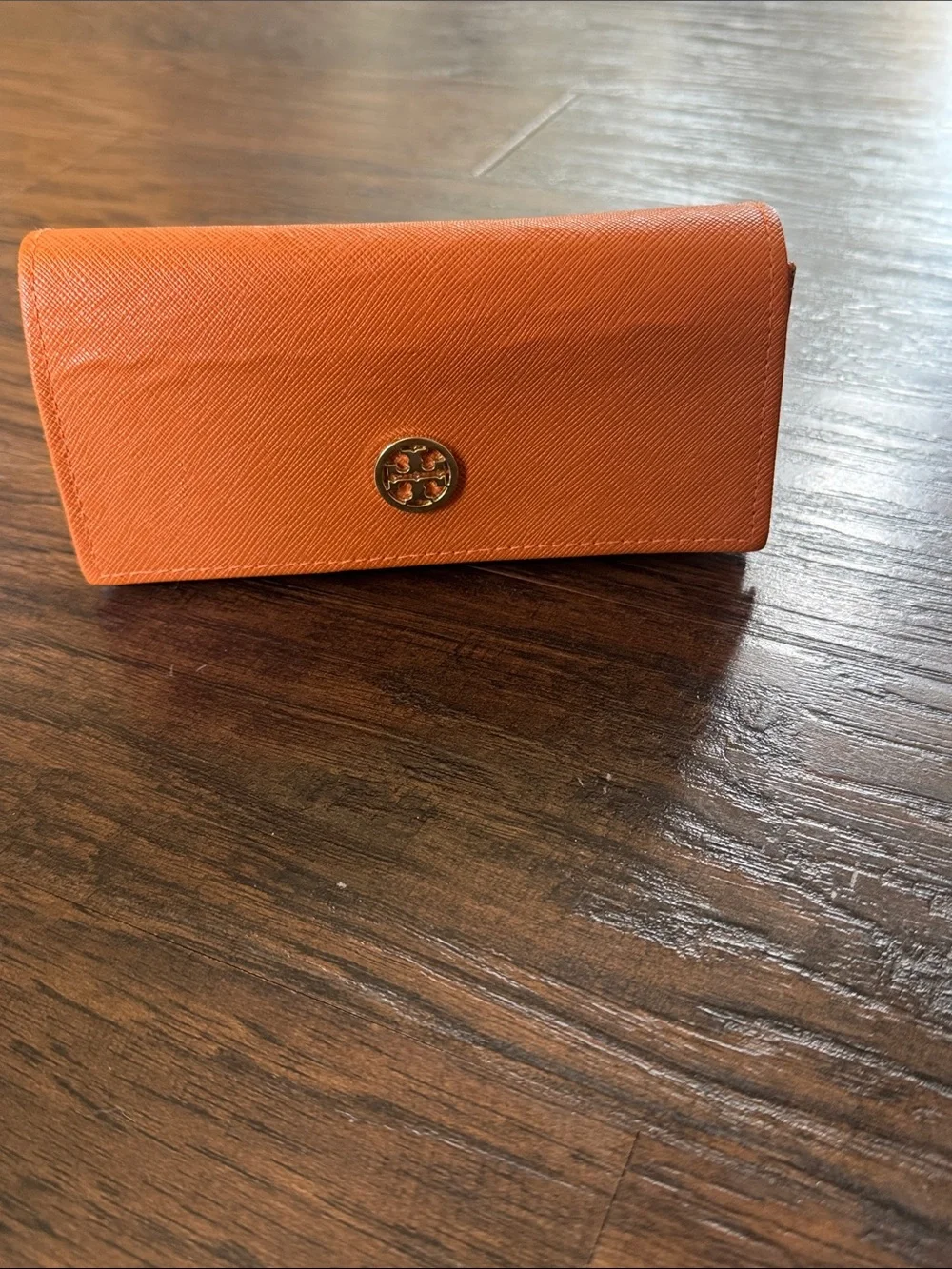 Tory Burch Orange Soft Sunglasses Case w/ Logo - Case Only